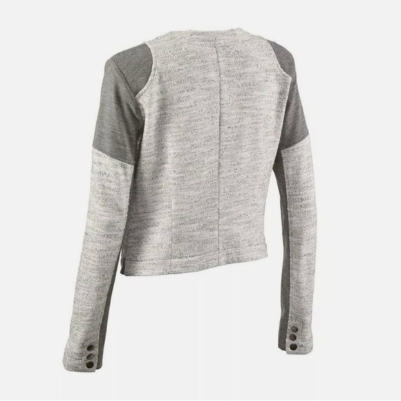 Cabi Shrunken blazer Style 211, gray and white - Picture 3 of 10